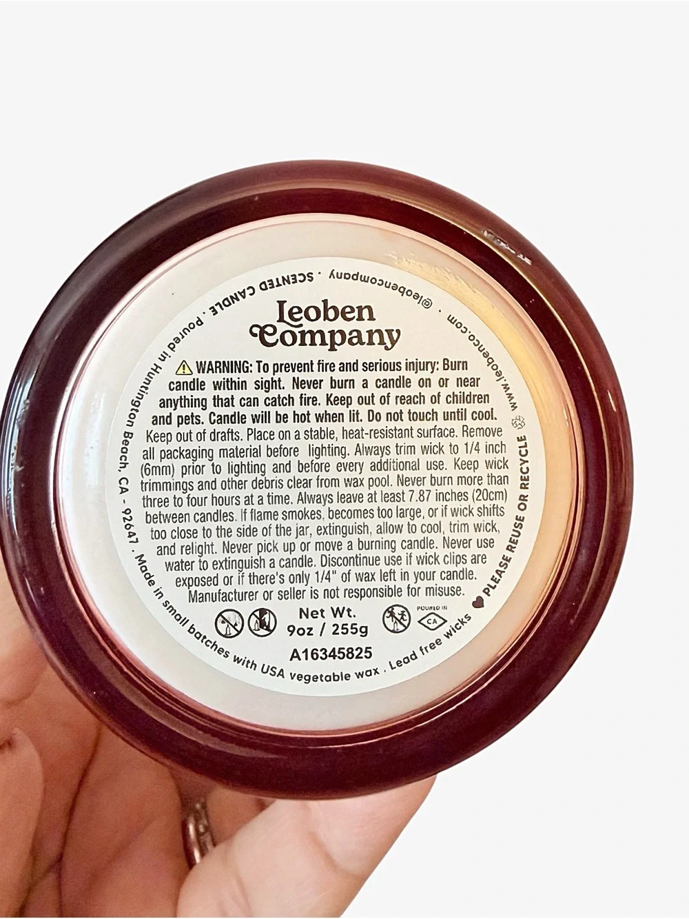 Leoben Company Cherry Ember Scented Candle - Rose Copper